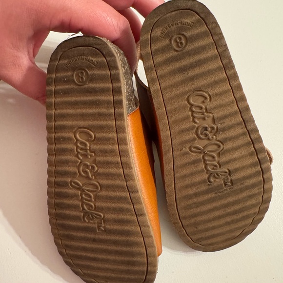 Cat & Jack Kids Tan Buckle Sandals - Picture 3 of 3